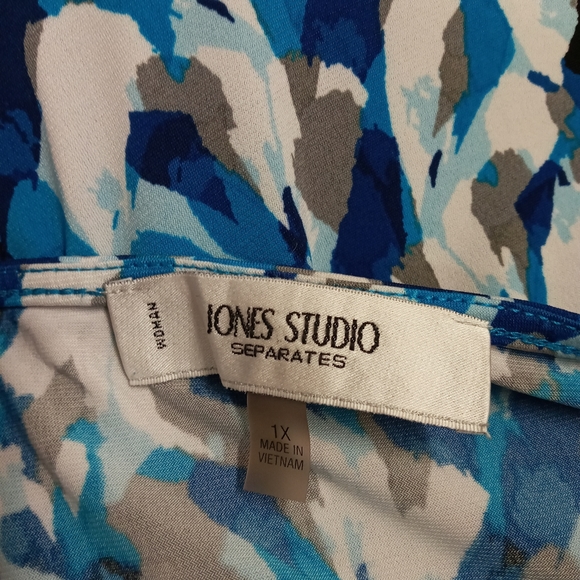 Jones Studio separates Womens 1X blue top - Picture 5 of 8
